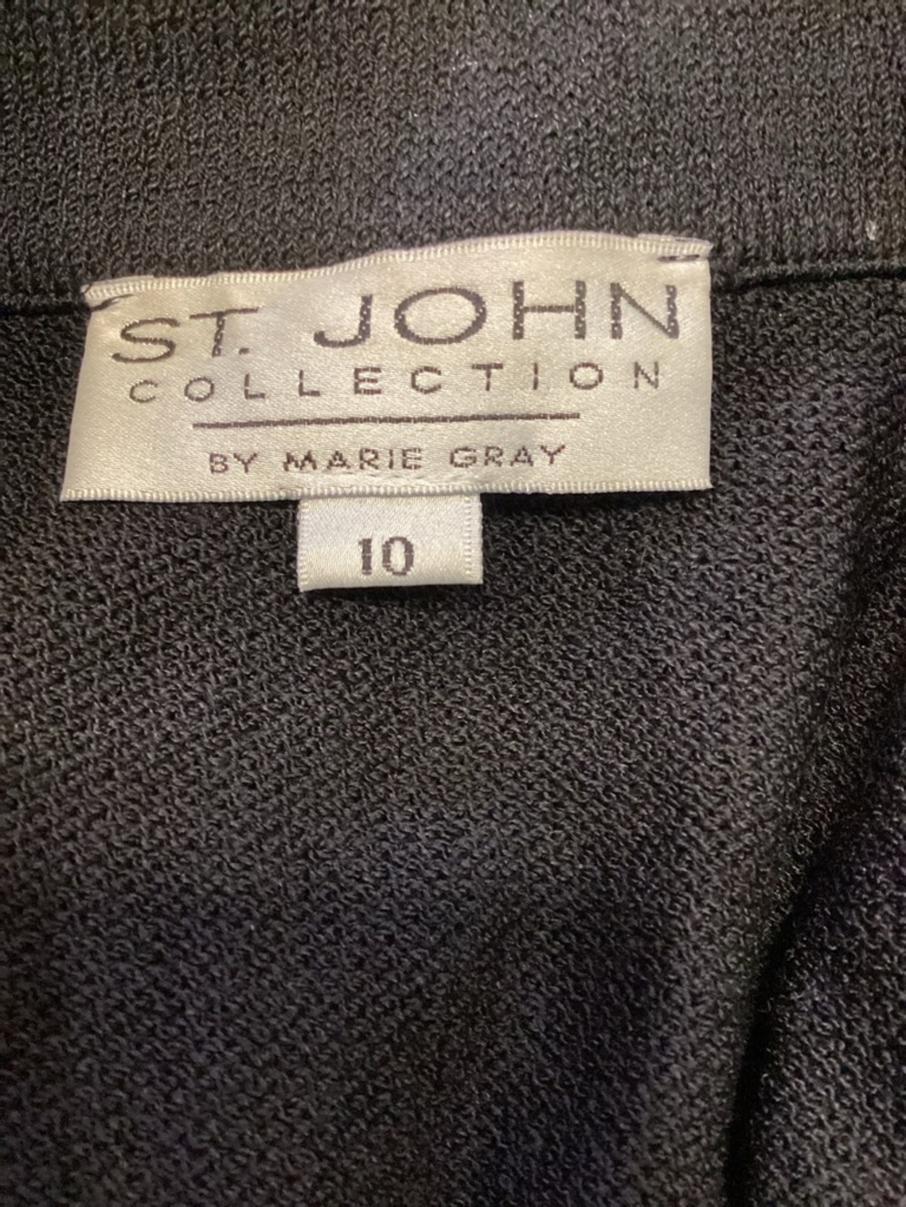 Vintage St. John Collection by Marie Gray Santana knit jacket longline size 10 - Picture 11 of 16